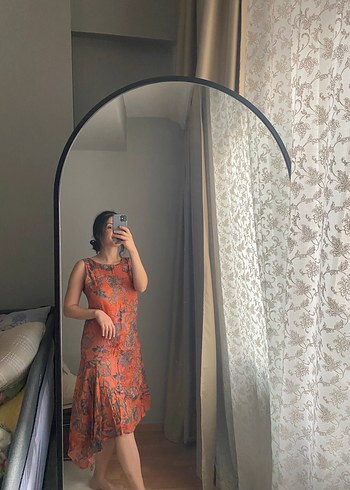 Çiçek Desenli Bohem Uzun Elbise - Görsel 7