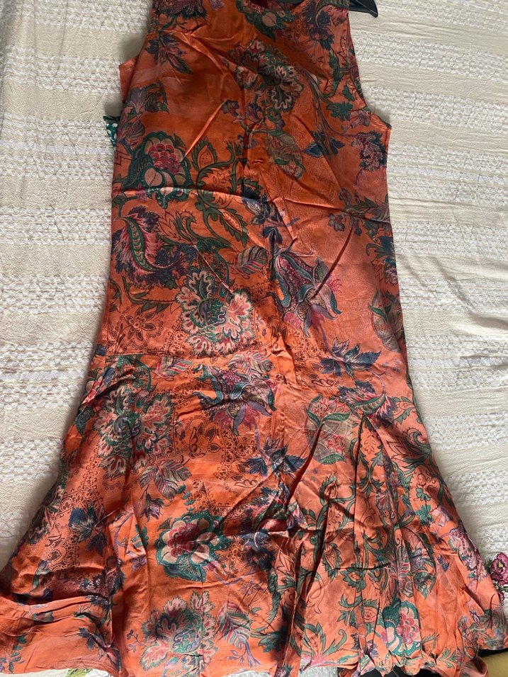 Çiçek Desenli Bohem Uzun Elbise - Görsel 5