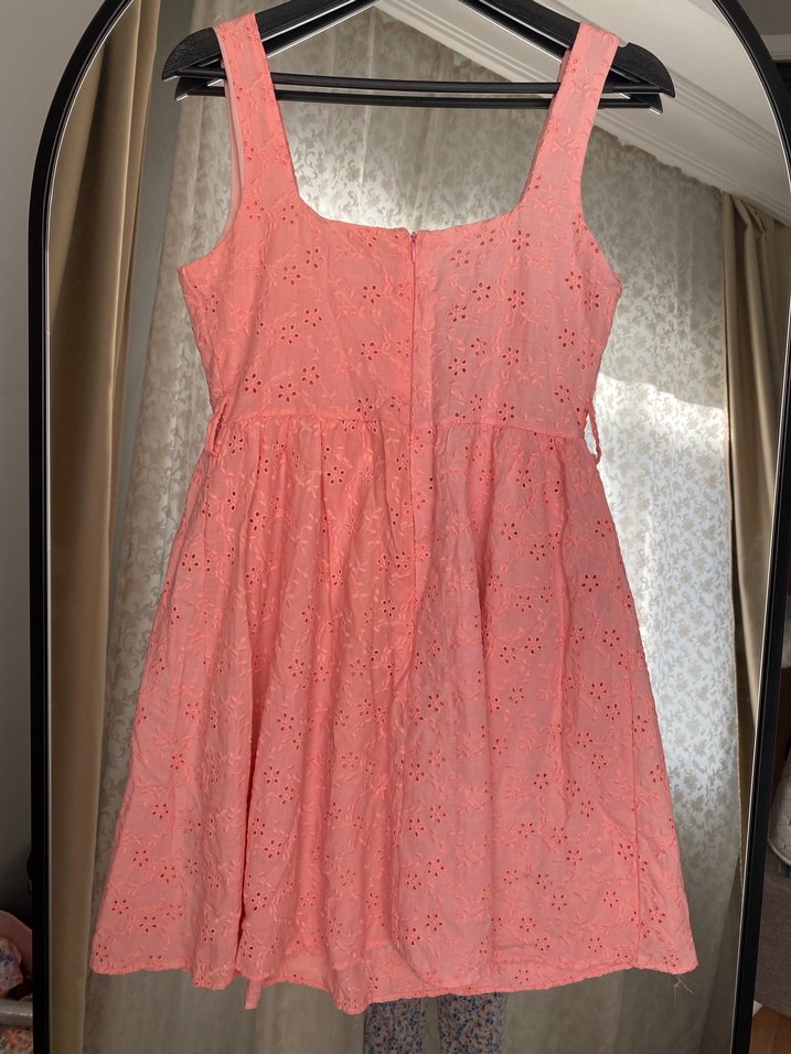 Pembe Nakışlı Bohem Midi Elbise - Görsel 2