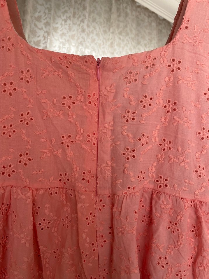 Pembe Nakışlı Bohem Midi Elbise - Görsel 4