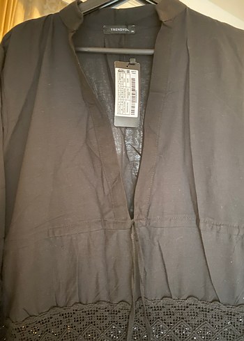 Düğmeli Siyah Bohem Hamile Bluzu - Görsel 2