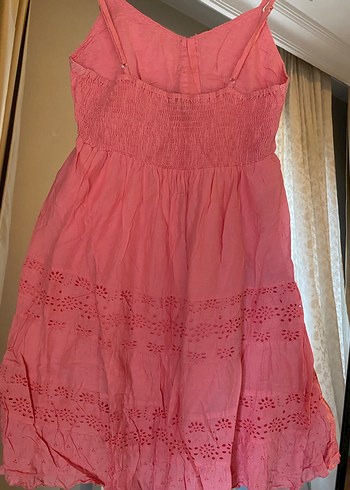 Pembe  elbise - Görsel 4