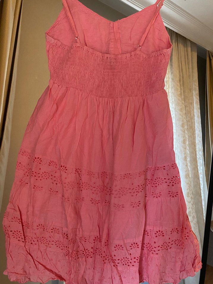 Pembe  elbise - Görsel 4