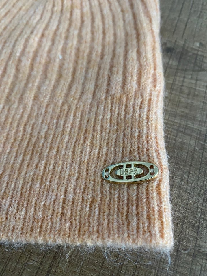 Bej İnce Örgü Kolsuz Kadın crop - Görsel 3