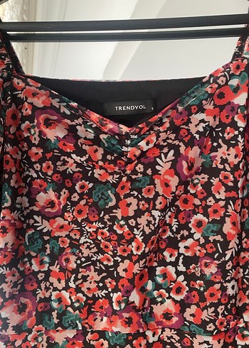 Çiçek Desenli Midi Bohem Elbise - Görsel 3