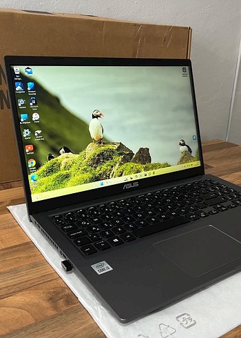 Gri Asus Laptop ve Preo Kablosuz Mouse - Görsel 9