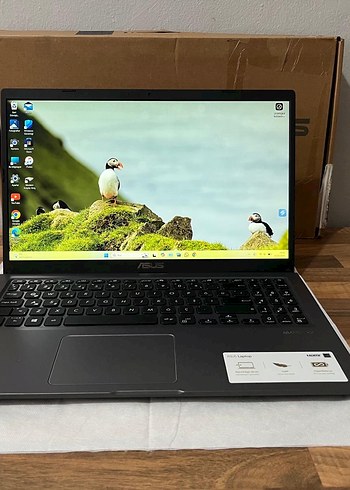 Gri Asus Laptop ve Preo Kablosuz Mouse - Görsel 4