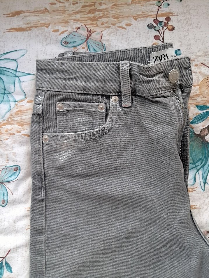 Zara Gri Parıltılı Pantalon - Görsel 3