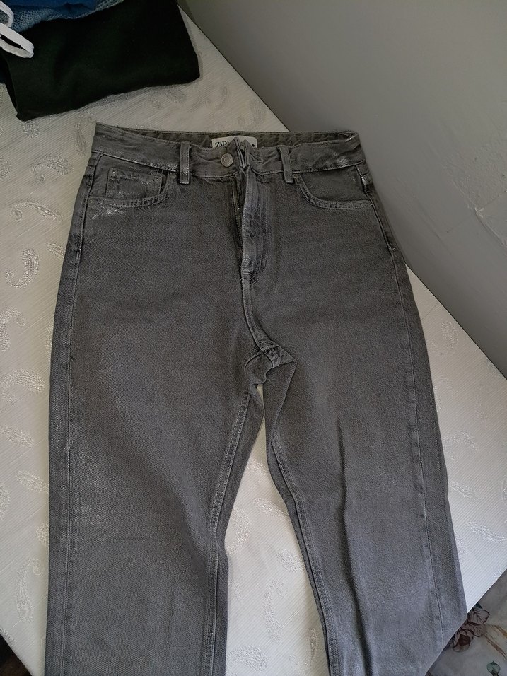 Zara Gri Parıltılı Pantalon - Görsel 2
