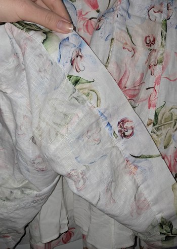 Aisa Pembe Çiçekli Mini Elbise - Görsel 3