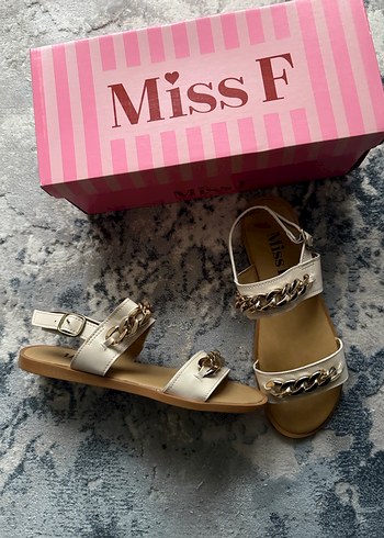 Miss F Beyaz Deri Platform Topuklu Sandalet - Görsel 2