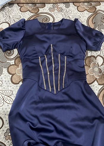 Lacivert Kadın Elbise - Görsel 2