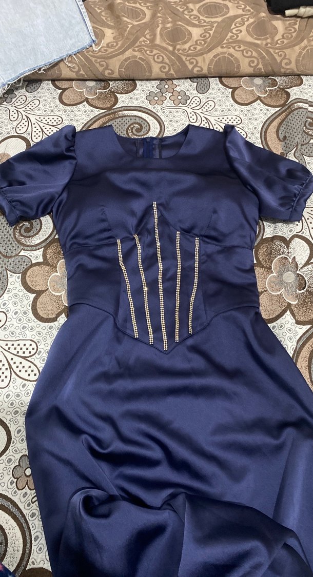 Lacivert Kadın Elbise - Görsel 2