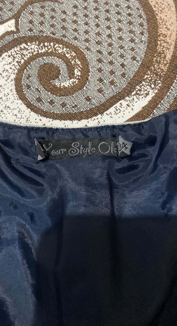 Düğmeli Kolsuz Mavi Denim Yelek - Görsel 4