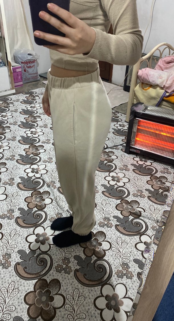 Kadın Gri Rahat Kesim Eşofman Altı - Görsel 4