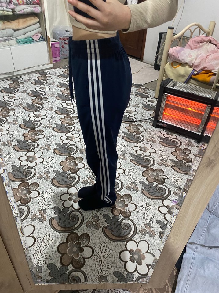 Lacivert Kadın Rahat Kesim Eşofman Altı - Görsel 3