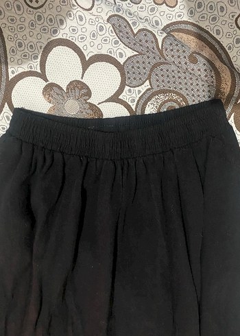 Kadın Siyah Midi Etek Rahat Kesim - Görsel 4