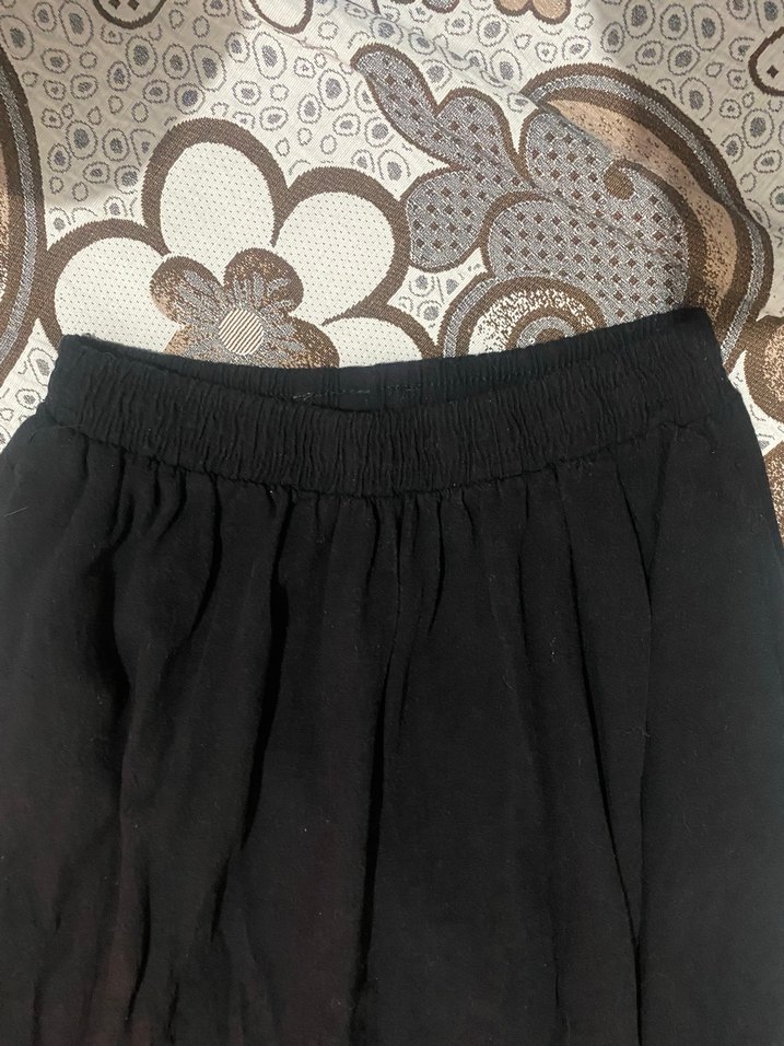 Kadın Siyah Midi Etek Rahat Kesim - Görsel 4