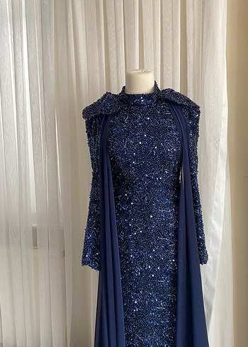 LACİVERT SATILIK KALEM ABİYE - Görsel 3