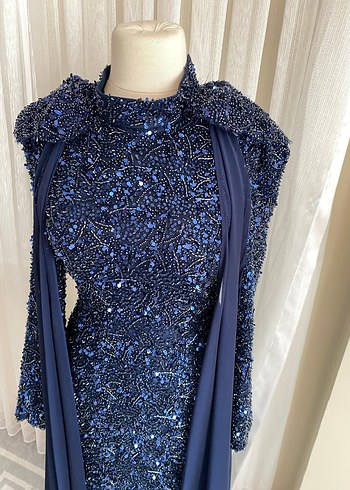 LACİVERT SATILIK KALEM ABİYE - Görsel 2