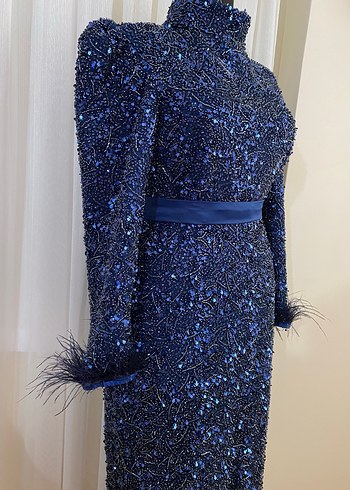 LACİVERT SATILIK KALEM ABİYE - Görsel 2