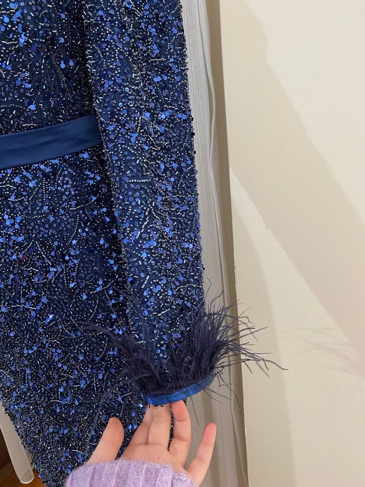 LACİVERT SATILIK KALEM ABİYE - Görsel 3