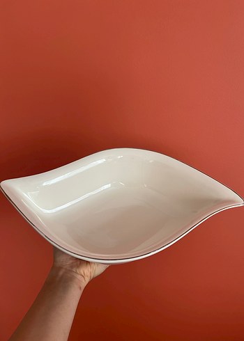 Bej Yaprak Şekilli Servis Kasesi - Görsel 2