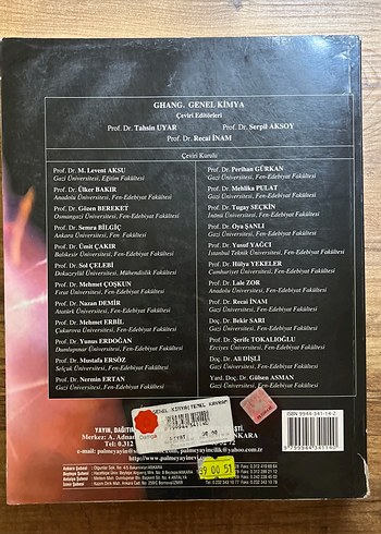 Genel Kimya Temel Kavramlar Kitabı - Görsel 2