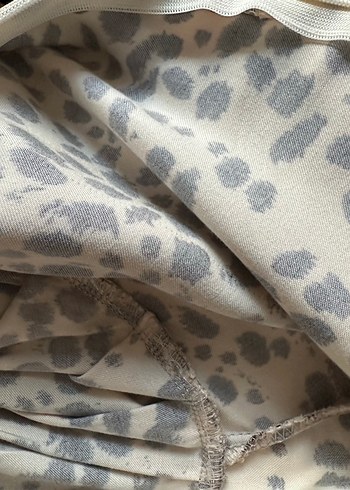 Leopar Desenli Uzun Kollu Midi Elbise - Görsel 3