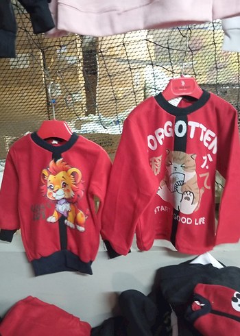 Kız Çocuk Renkli Baskılı Fermuarlı Sweatshirt - Görsel 3