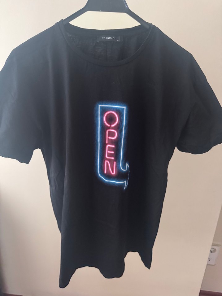 Trendyol Siyah Baskılı Hamile Tişörtü - Görsel 2