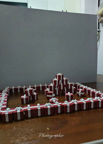 Kırmızı Mini Hediye Kutusu - Görsel 3