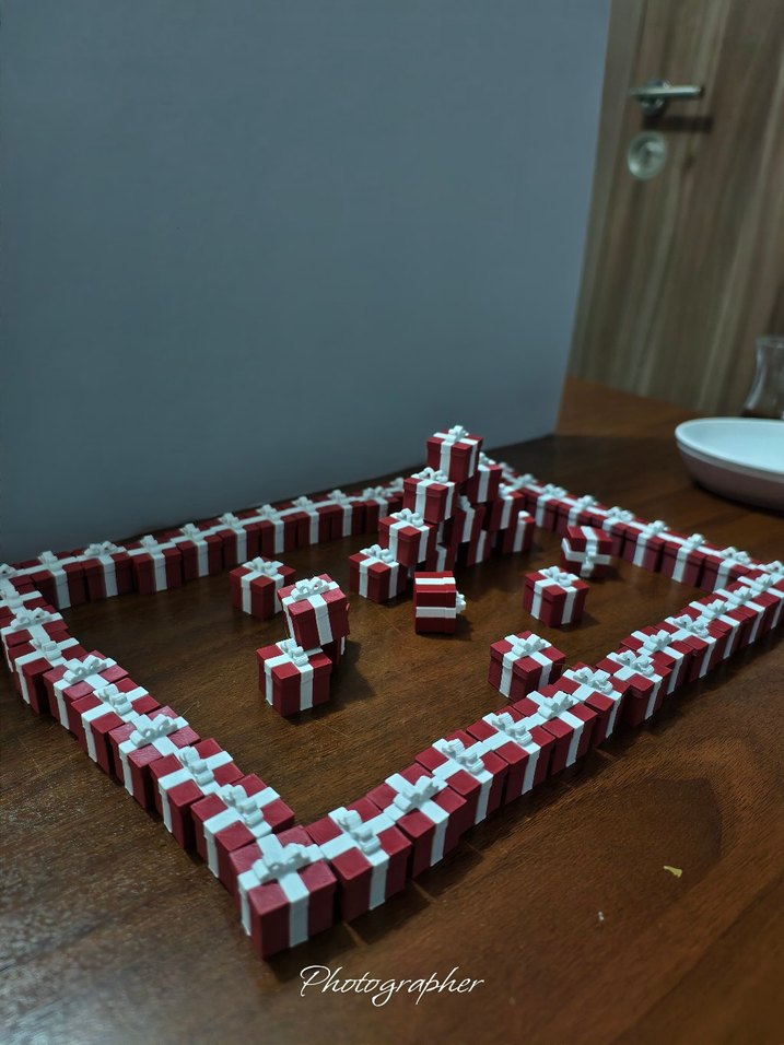 Kırmızı Mini Hediye Kutusu - Görsel 2