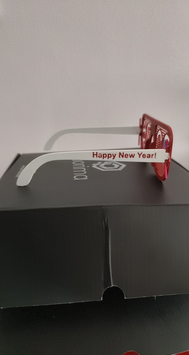 Yeni yıl 2026 Kırmızı Avant-Garde kadın erkek gözlüğü - Görsel 2