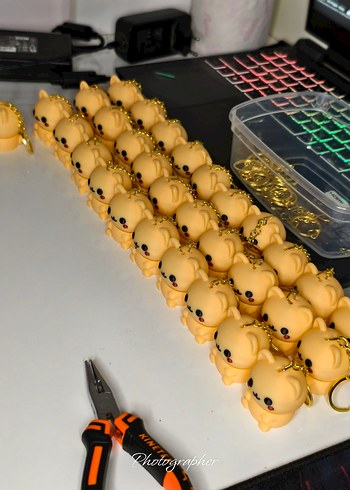 Minimalist mistik Kedi Anahtarlık - Görsel 6