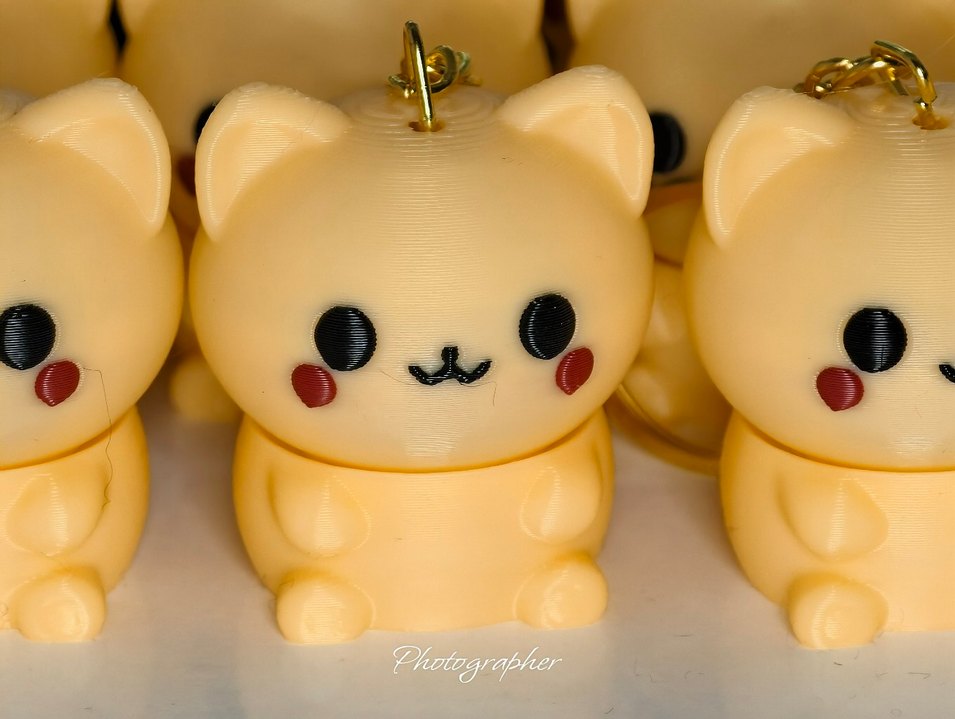 Minimalist mistik Kedi Anahtarlık - Görsel 3