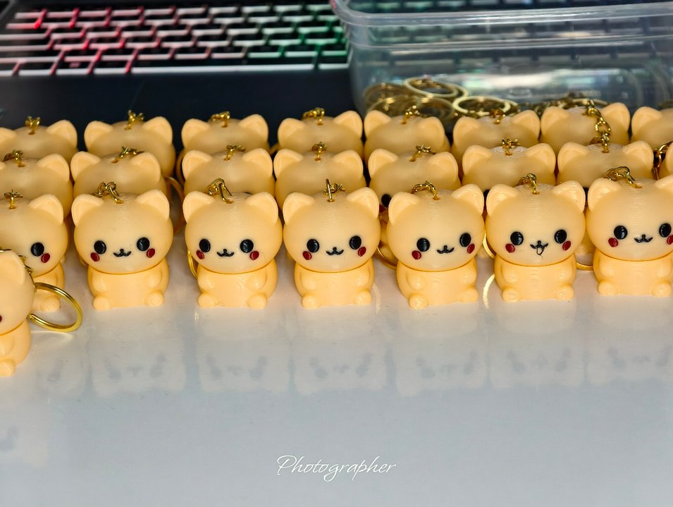 Minimalist mistik Kedi Anahtarlık - Görsel 2