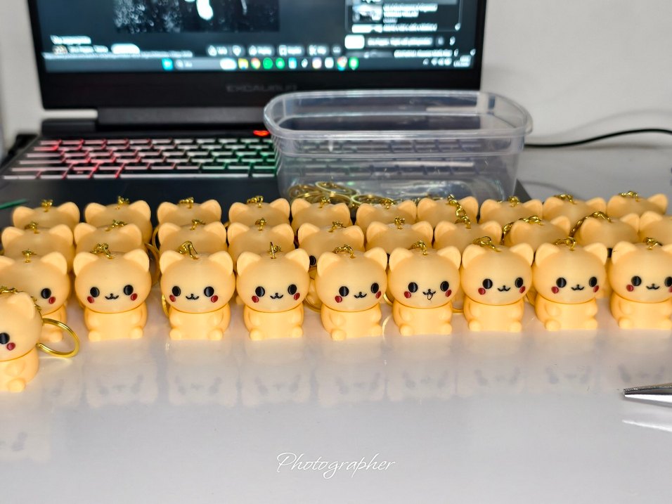 Minimalist mistik Kedi Anahtarlık - Görsel 5