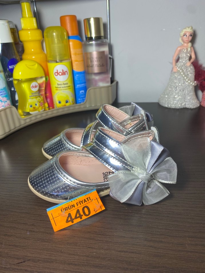 Gri Kız Babet Ayakkabı - Görsel 4