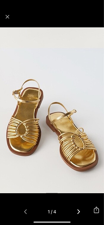 Zara gold sandalet