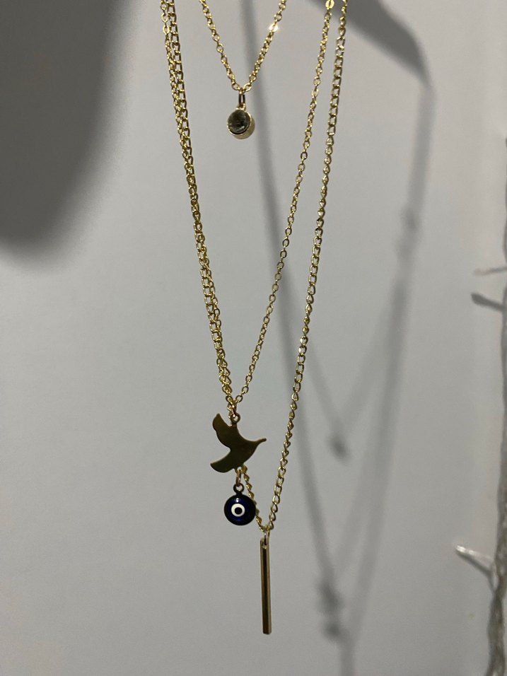 Gold Bijuteri Kolye Toplu - Görsel 2