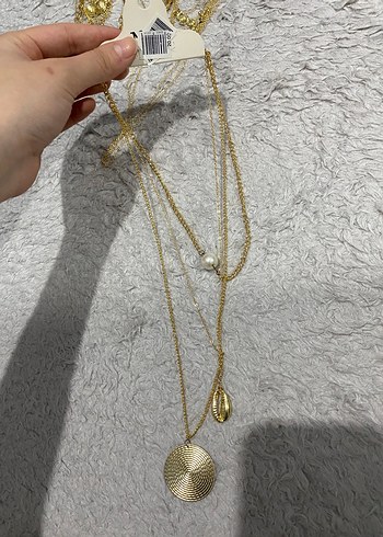 Gold Bijuteri Kolye Seti - Görsel 4