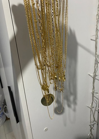 Gold Bijuteri Kolye Seti - Görsel 5