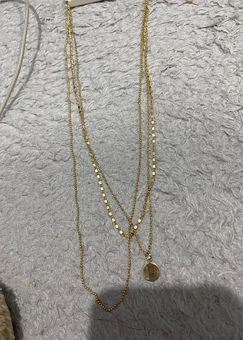 Gold Bijuteri Kolye Seti - Görsel 3