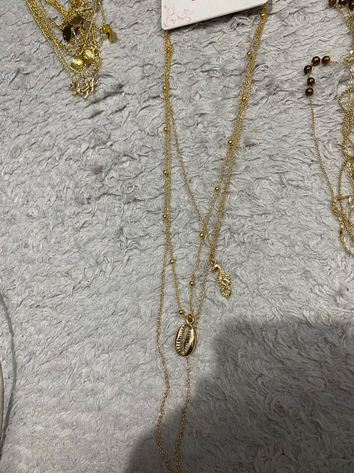 Gold Bijuteri Kolye Seti - Görsel 2