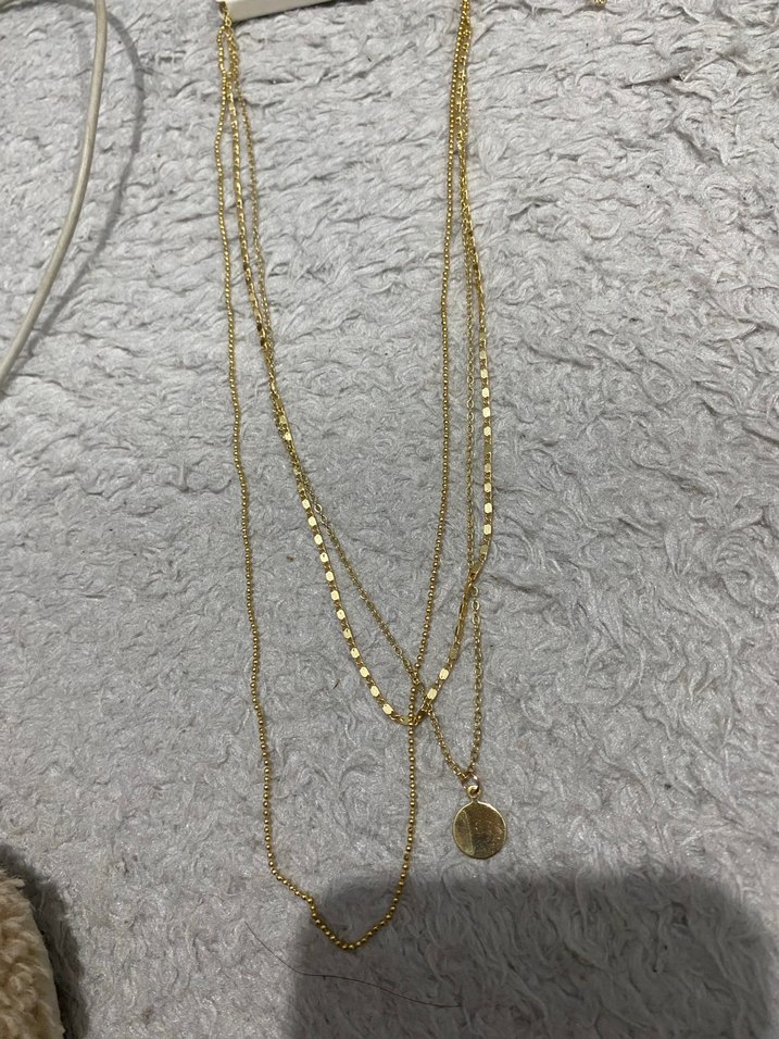 Gold Bijuteri Kolye Seti - Görsel 3