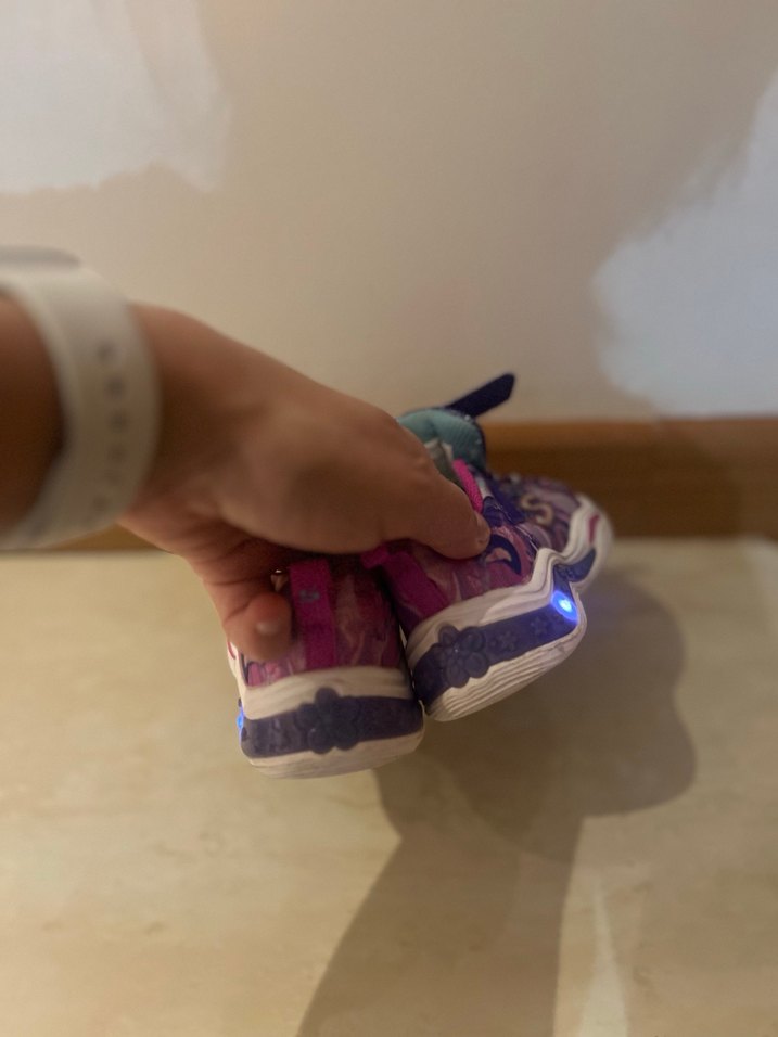 Kız Çocuk Bağcıksız Renkli Spor Ayakkabı - Görsel 4