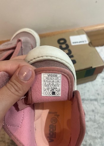 Kız Bebek Beyaz İlk Adım Ayakkabısı Velcro - Görsel 4