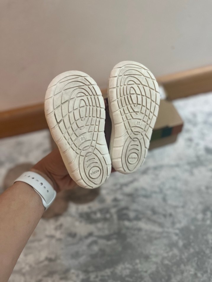 Kız Bebek Beyaz İlk Adım Ayakkabısı Velcro - Görsel 5