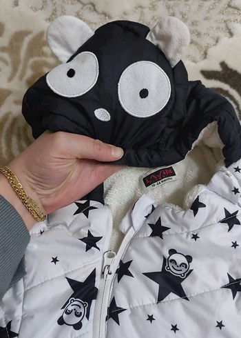 Kürklü Kapüşonlu Erkek Bebek Tulum - Görsel 2